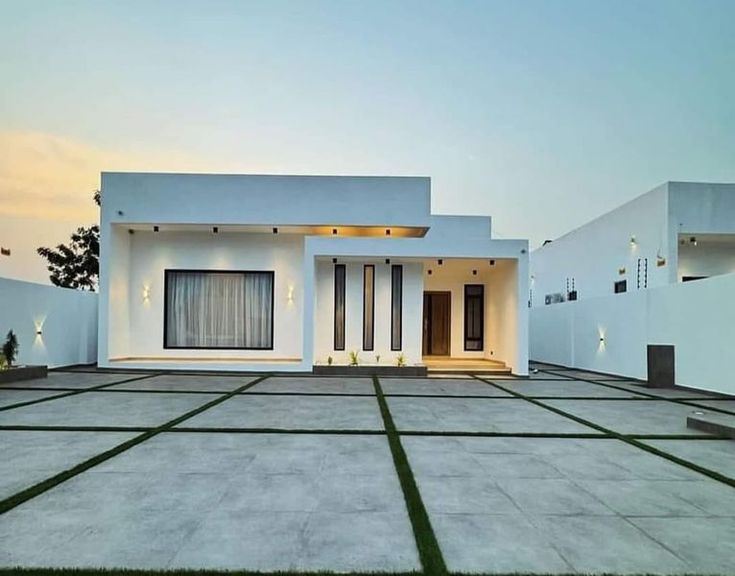 Single-storey residence, exterior